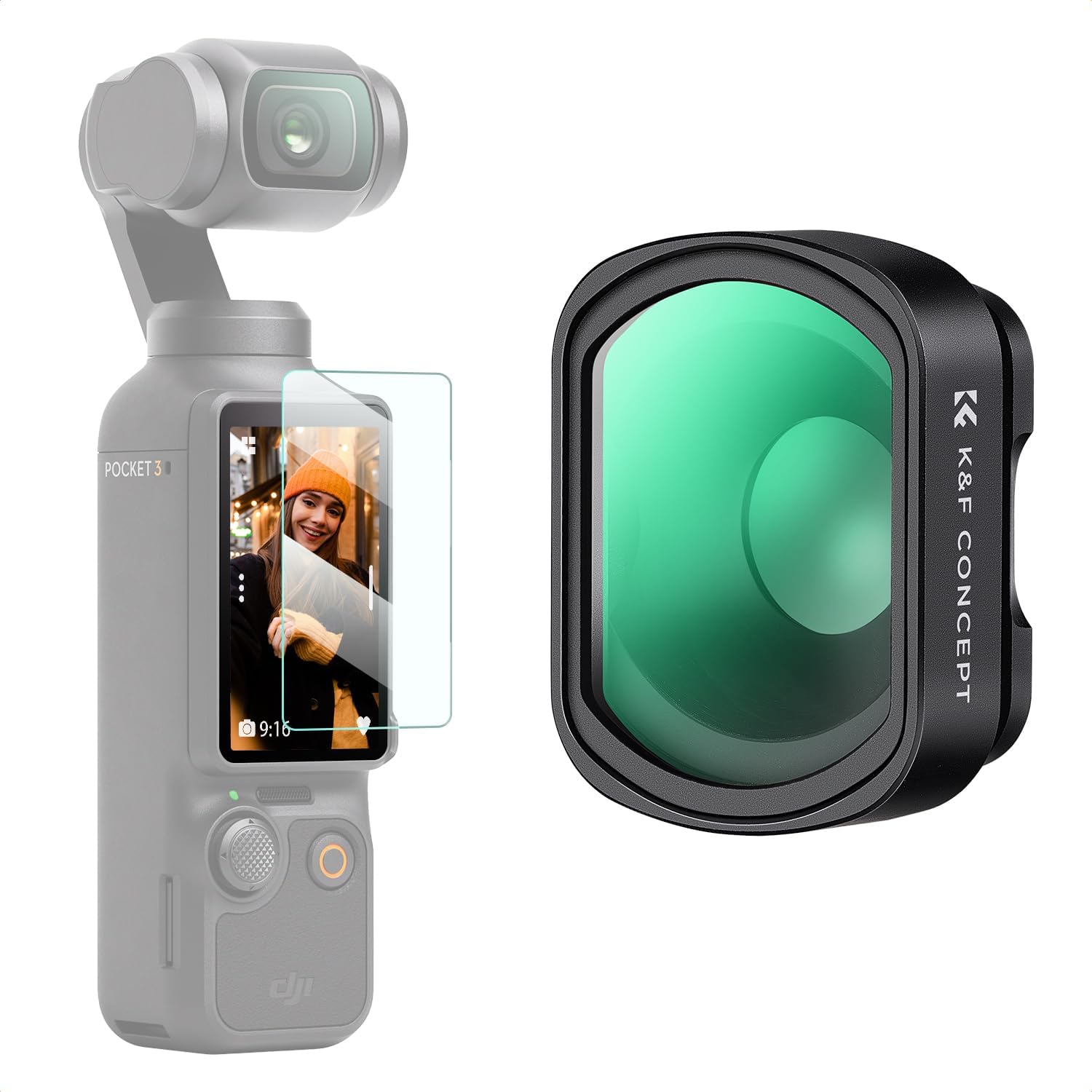 K&F Concept 10X Macro Lens Compatible with DJI Osmo Pocket 3, Close Up Filter HD Macro Photography Lens, Magnetic Attach/Multi-Coated/Optical Glass - Image 9